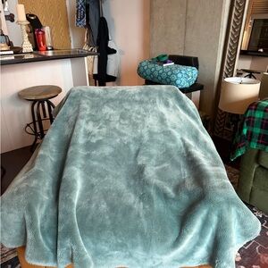 UGG Luxurious Aqua Throw Blanket